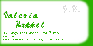 valeria wappel business card